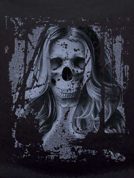 Skull girl blue