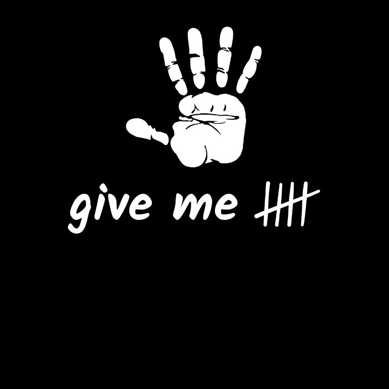 give me five mit Handabdruck