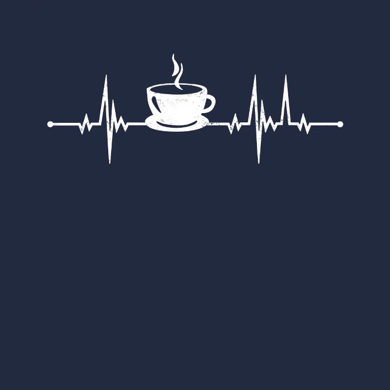 Coffee Heartbeat Pulse - Caffeine Junkie Gift
