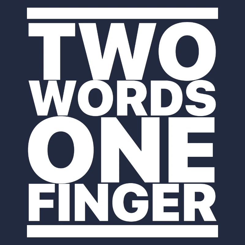 Deux mots un doigt