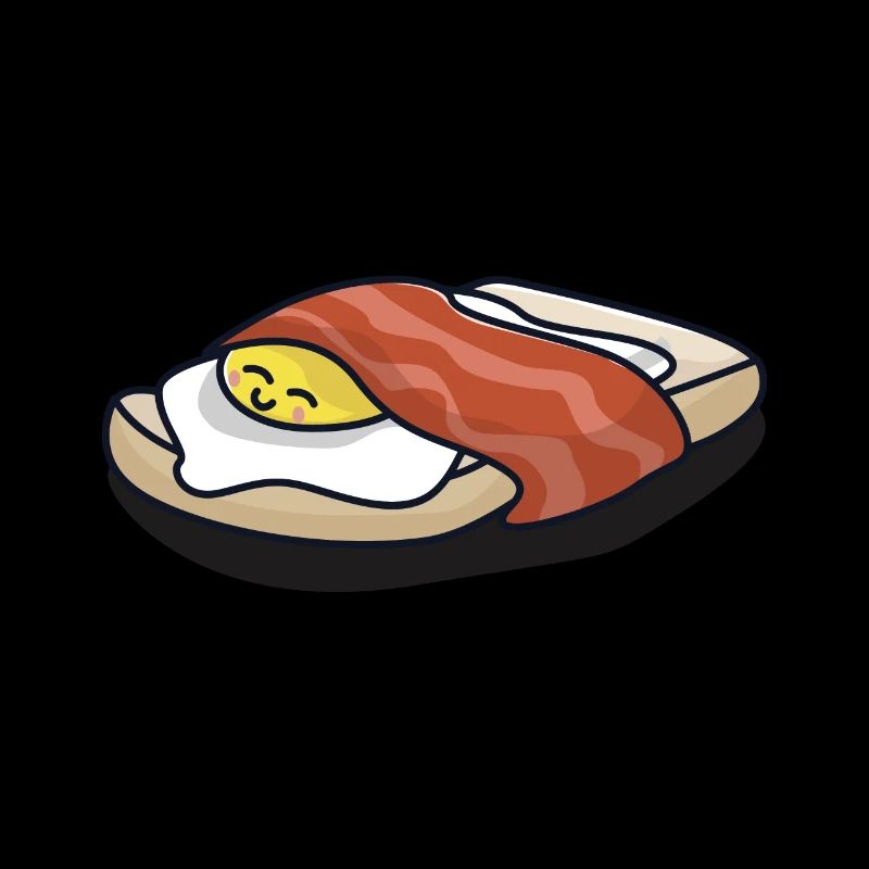 Fried egg bacon breakfast sleeps