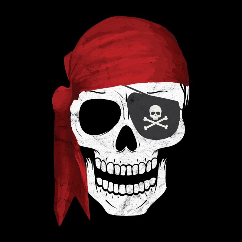Pirate skull eye patch gift child son