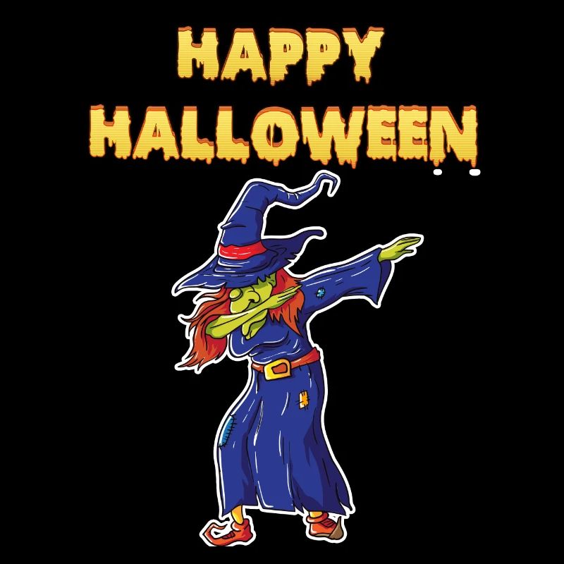 Happy Halloween Dabbing Witch
