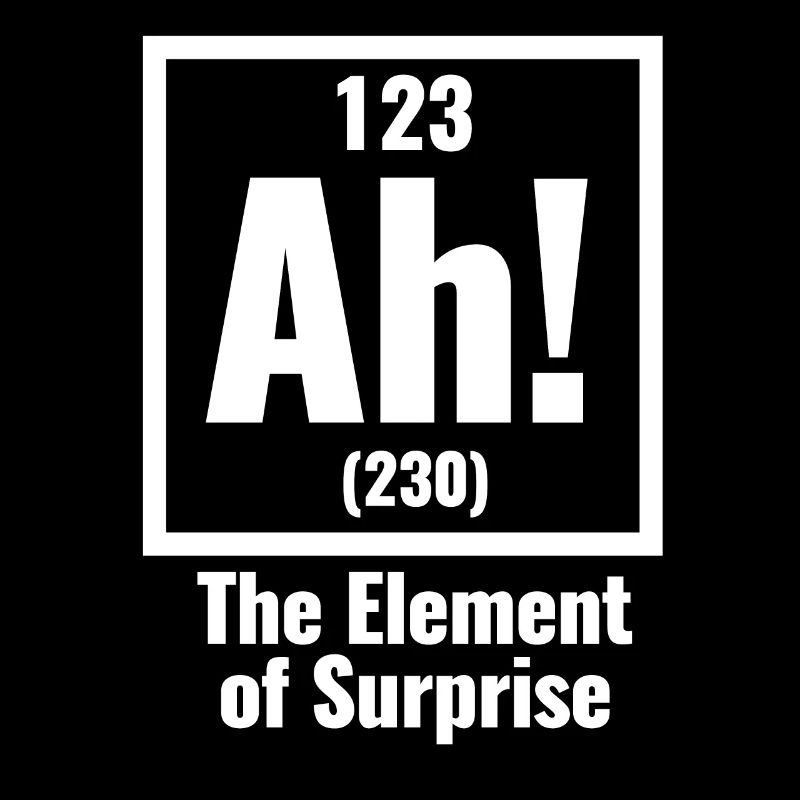 Science Ah L'élément de Surprise