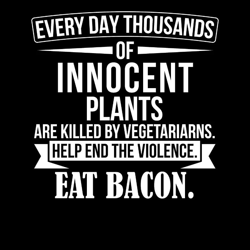 BBQ & Bacon Liebhaber - Anti Vegetarier Design