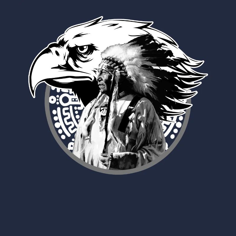 Idée cadeau indien chef totem eagle