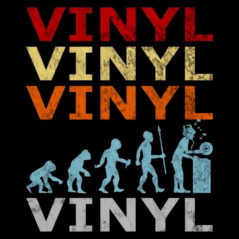 Retro Vintage Evolution DJ Vinyl Schallplatte
