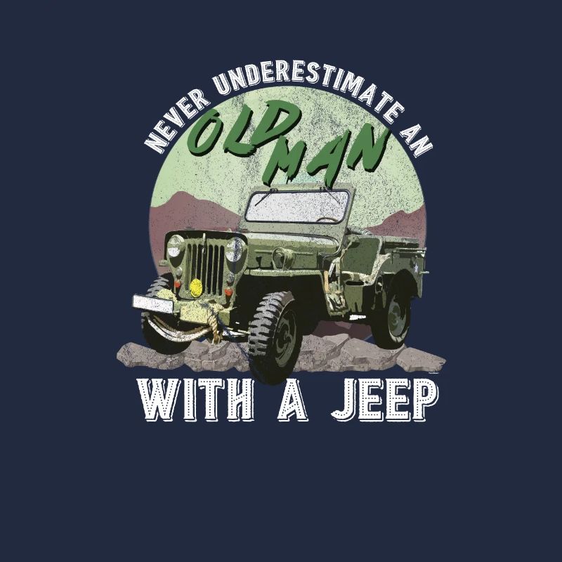 Old Man With A Jeep