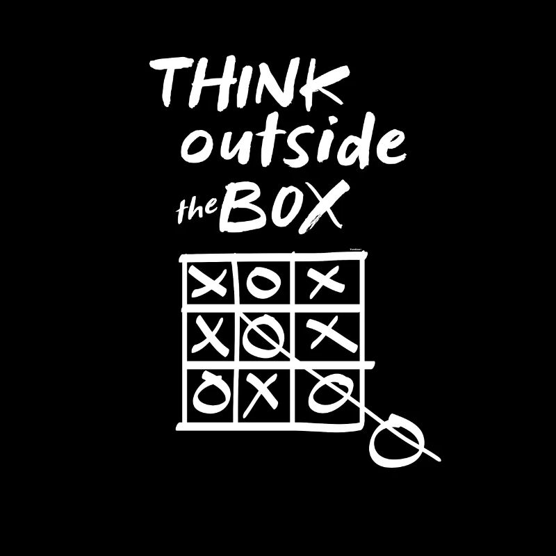 Tic-Tac-Toe-Denken außerhalb der Box