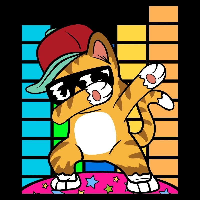 Dabbing Dab Cat Rapper Hip Hop Hip Hop Disco