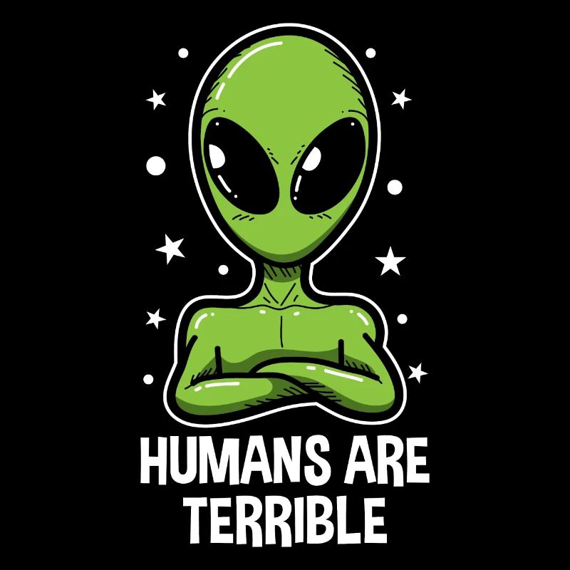 UFO Alien Ausserirdrischer Alienkopf Geschenk