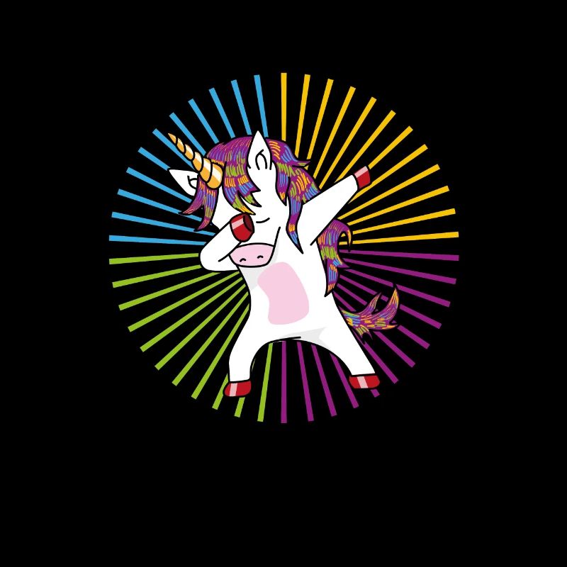 Dabbing Einhorn Regenbogen - Tanzendes Einhorn