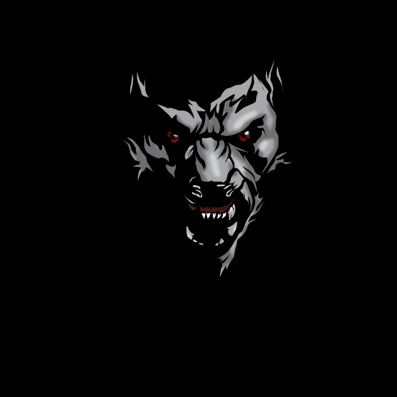 Werewolf face horror wolf full moon myth wolves