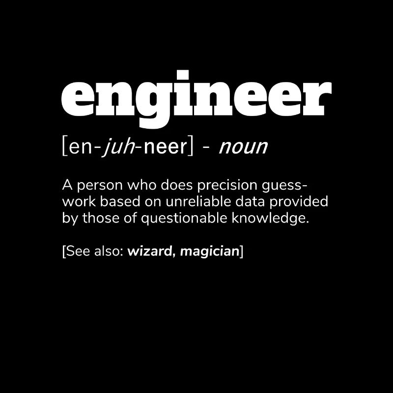 Engineer Definition T-Shirt, Funny Engineer Gift