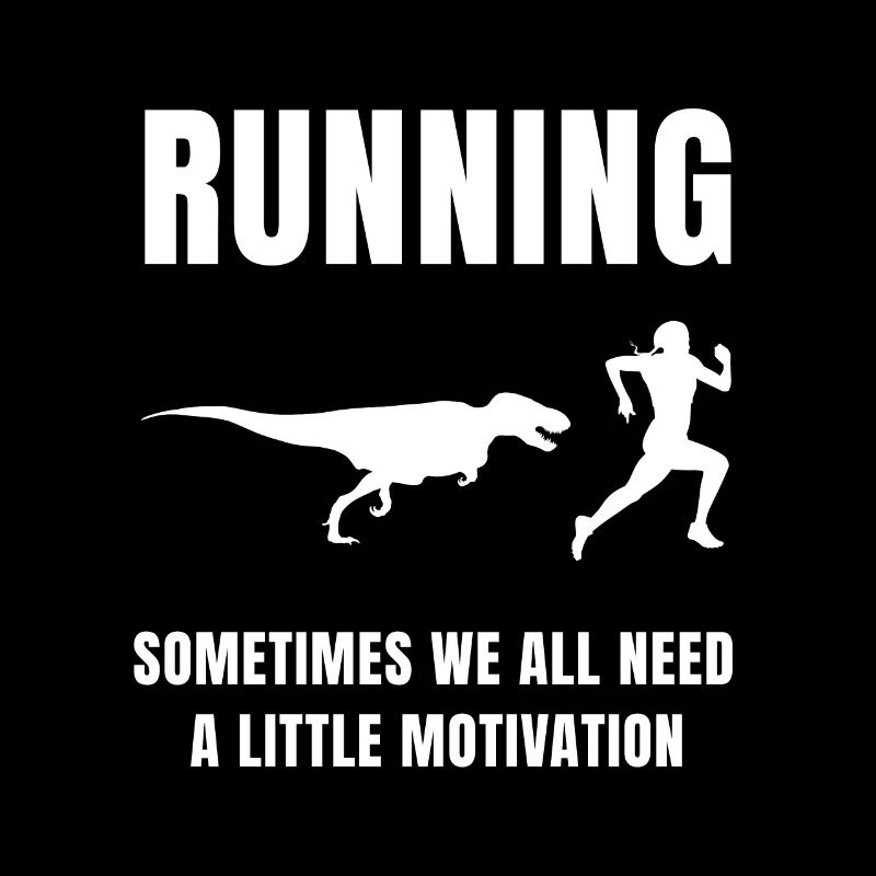 Laufen - Motivation durch Dinosaurier