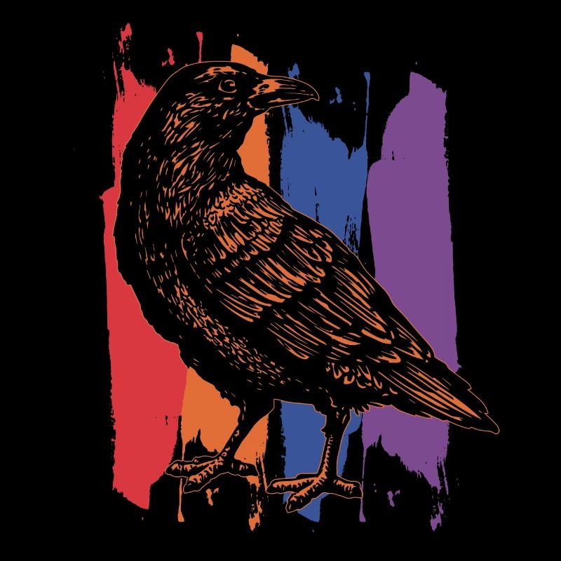 Raven crow bird