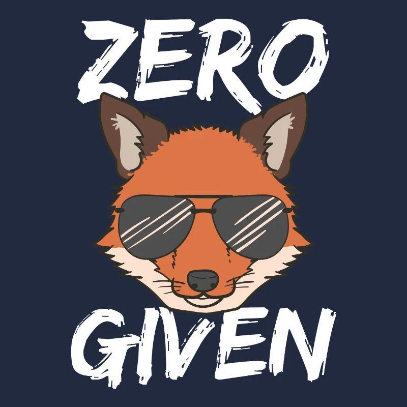 Fuchs Sonnenbrille Zero Fox Given Tshirt Geschenk