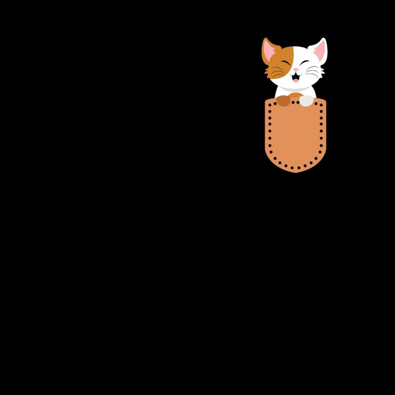 süße Katze in der Brusttasche