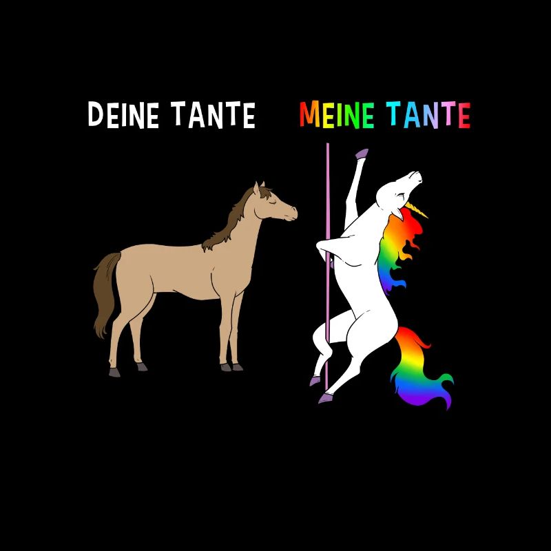 Tante Pole Dance Einhorn Tanz Kunst Stange Podest