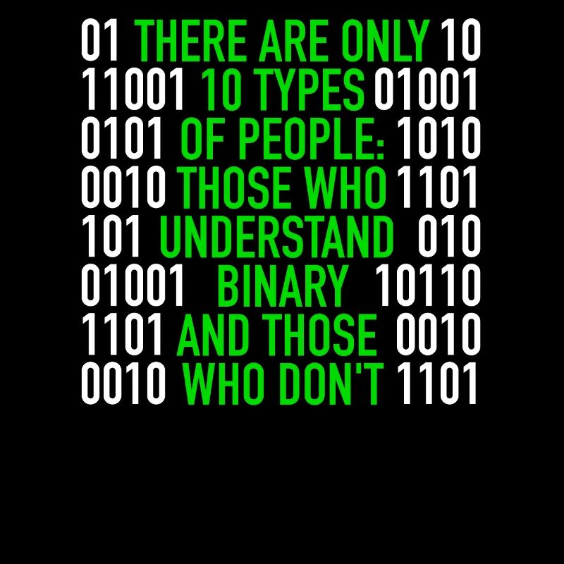 There are only 10 Types of People Binary Code