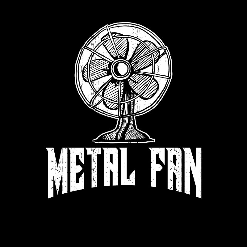 Metal Fan Ventilator Rock and Roll Musik Geschenk