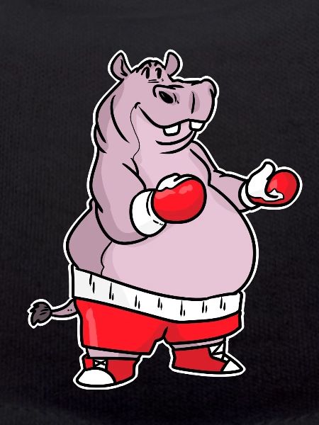 Hippopotamus boxing