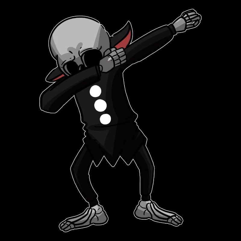 Halloween Dabbing Skeleton
