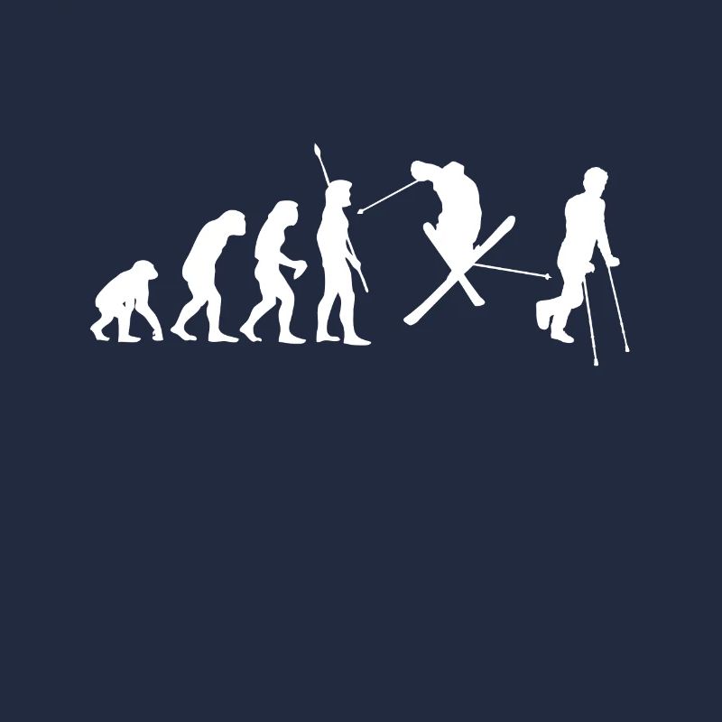 Drôle de ski Evolution Sports d’hiver Fun Cadeau
