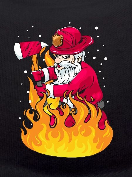 Christmas Santa Firefighter Gift