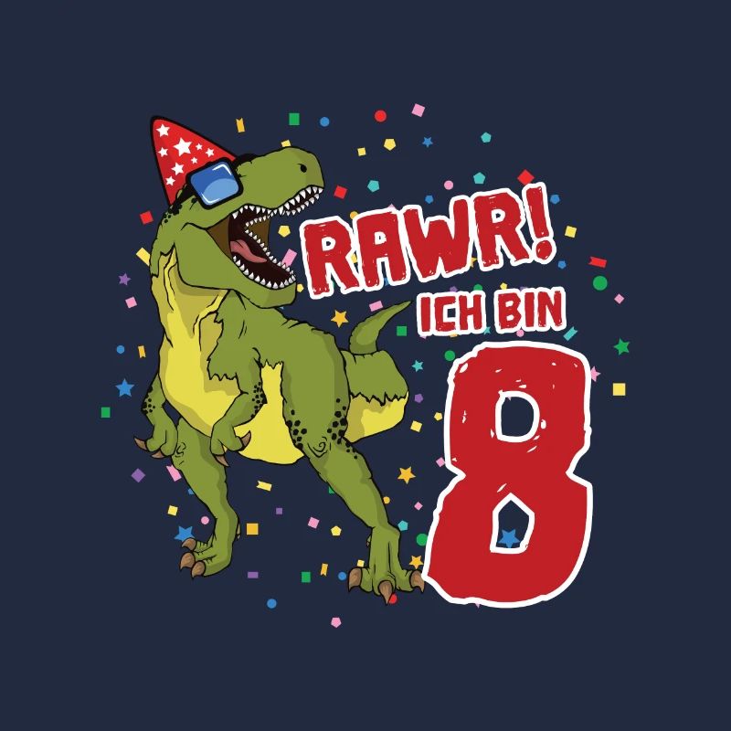 8. Geburtstag Dinosaurier Geburtstags Geschenk