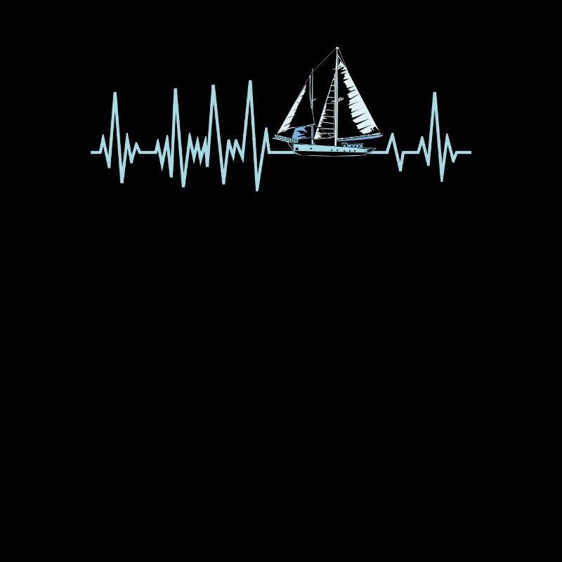 Herzschlag segeln Segelboot Segelschiff Geschenk