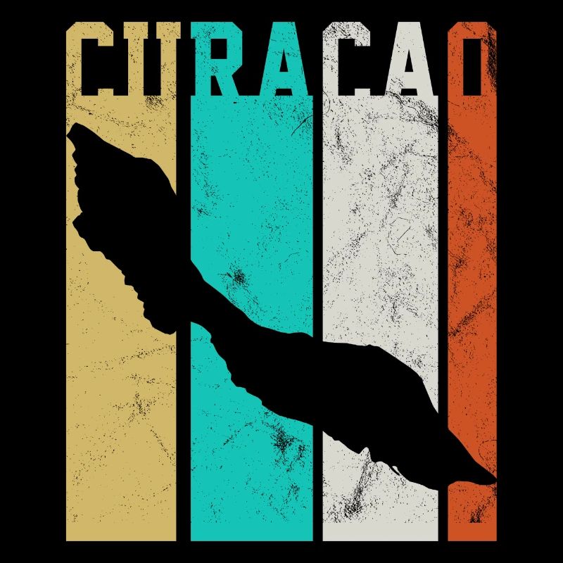 CURACAO MAP RETRO