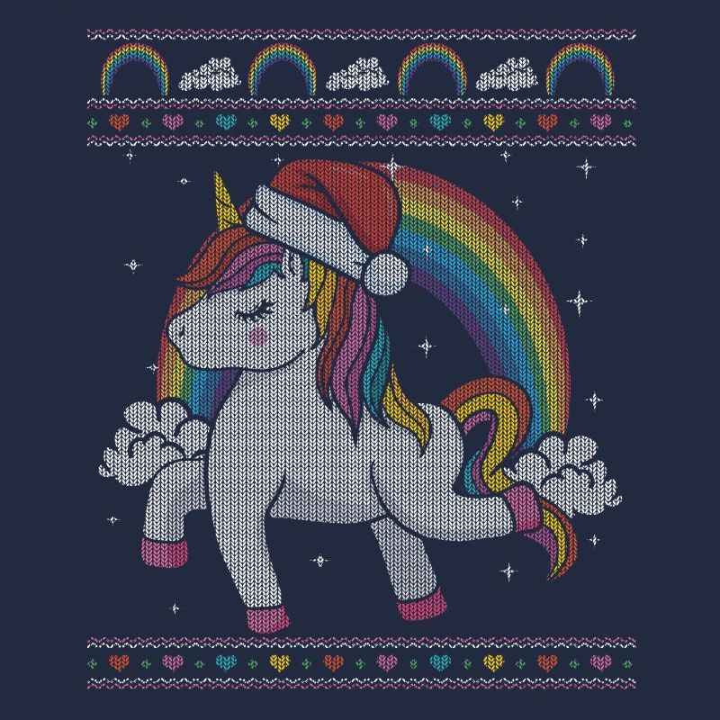 Ugly Christmas Einhorn Lustig Weihnachtsgeschenk