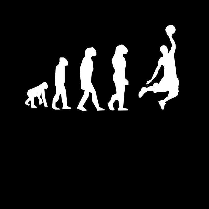 Basketball Evolution Sport Geschenkidee