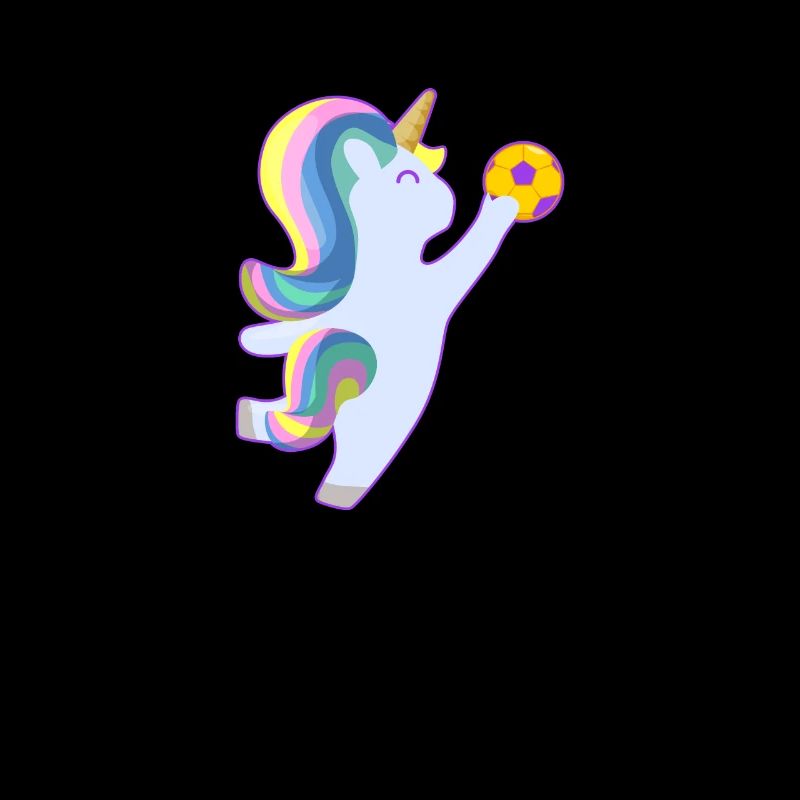 Unicorn plays handball gift