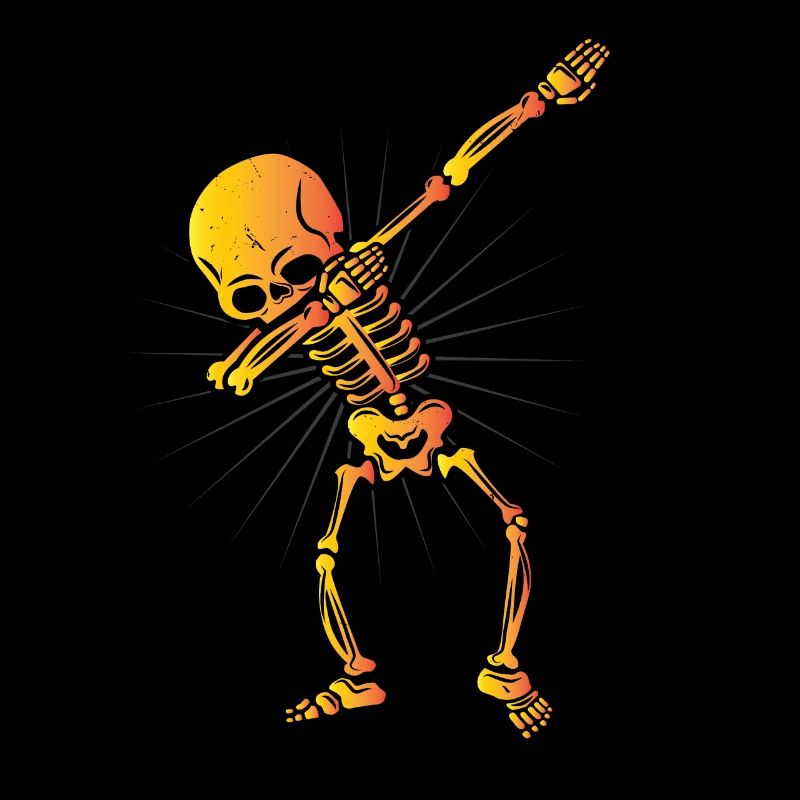 Dabbing Skeleton Skelett