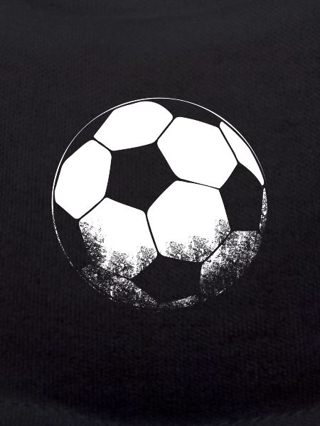 Black White Football Silhouette