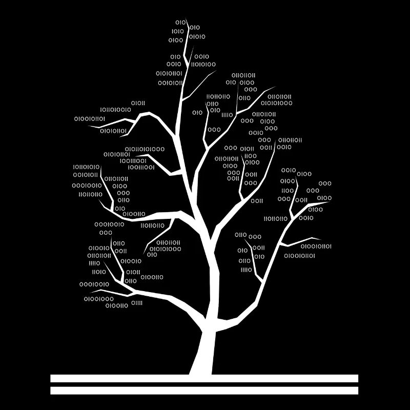 Computer Science Teacher Binary Code Tree Structure Gift