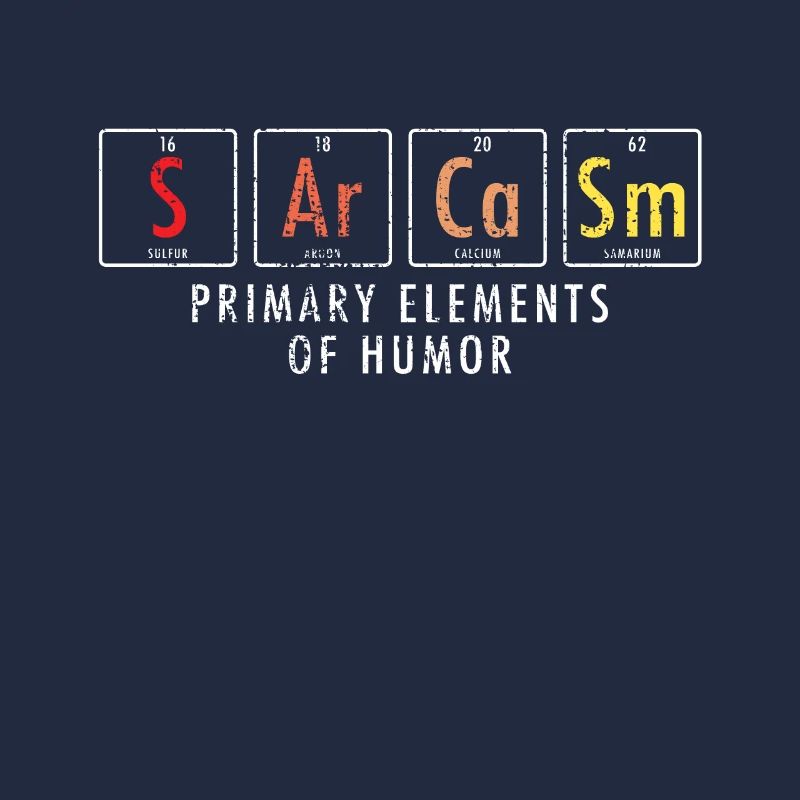 Sarkasmus Elemente Nerd Science