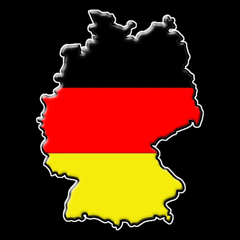 Germany flag map