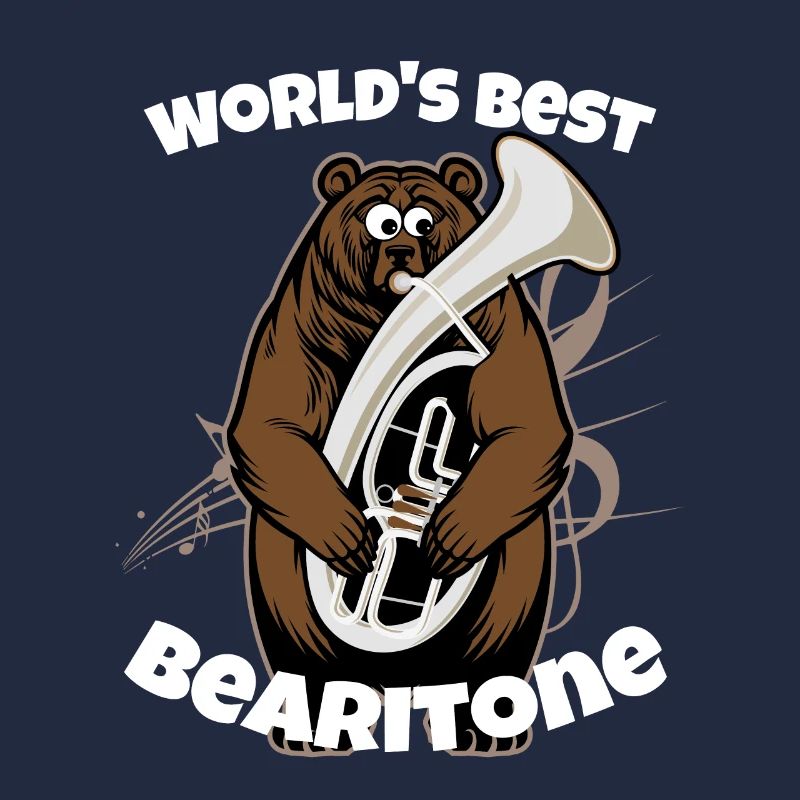 Lustiger Euphonium-Baritonentwurf Blaskapelle