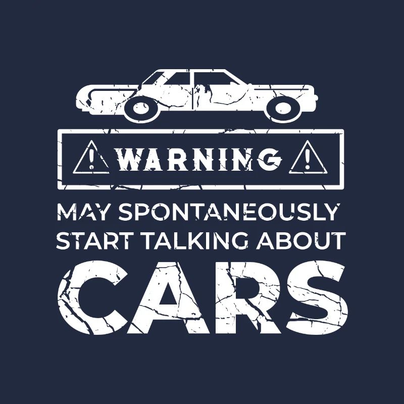 Warnung Auto Narr Über Autos Sprechen Geschenk