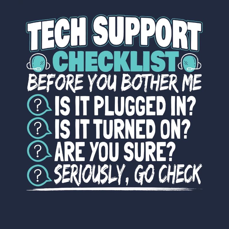 Tech Support Checklist Administrator Technician
