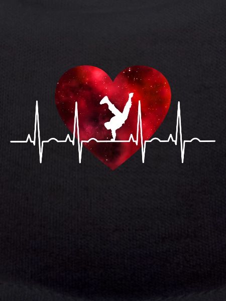 Breakdance dancing heartbeat