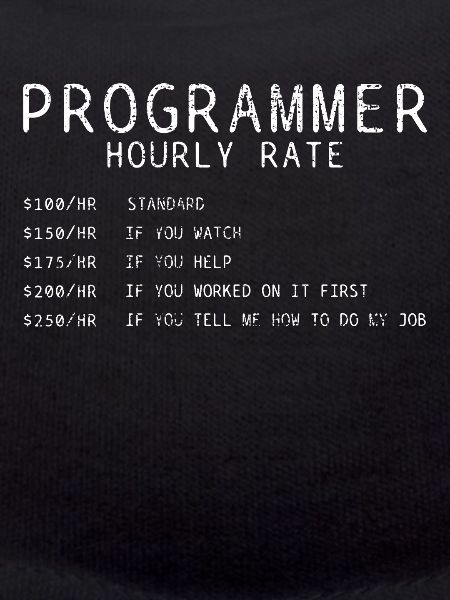 Programmer hourly wage