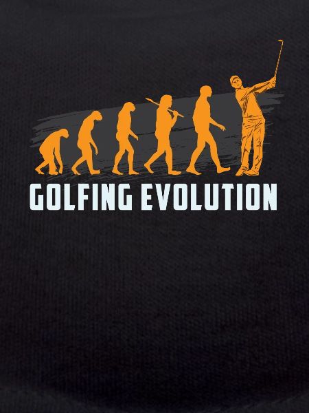 GOLFING EVOLUTION Golfer Golf Motiv