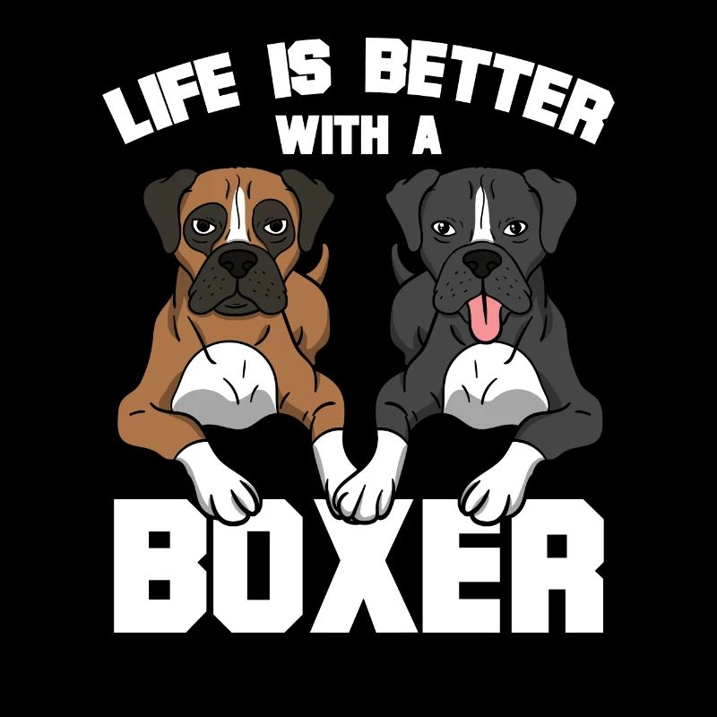 German Boxer Dog Life Is Better Gift