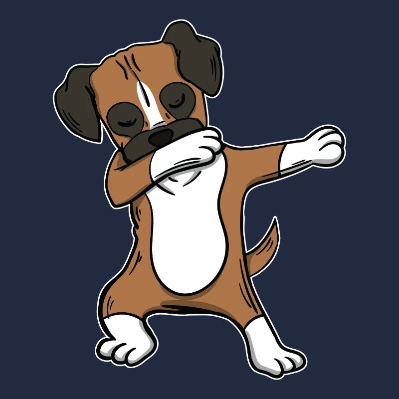 German Boxer Dog Dabbing Dabb Dancing Gift