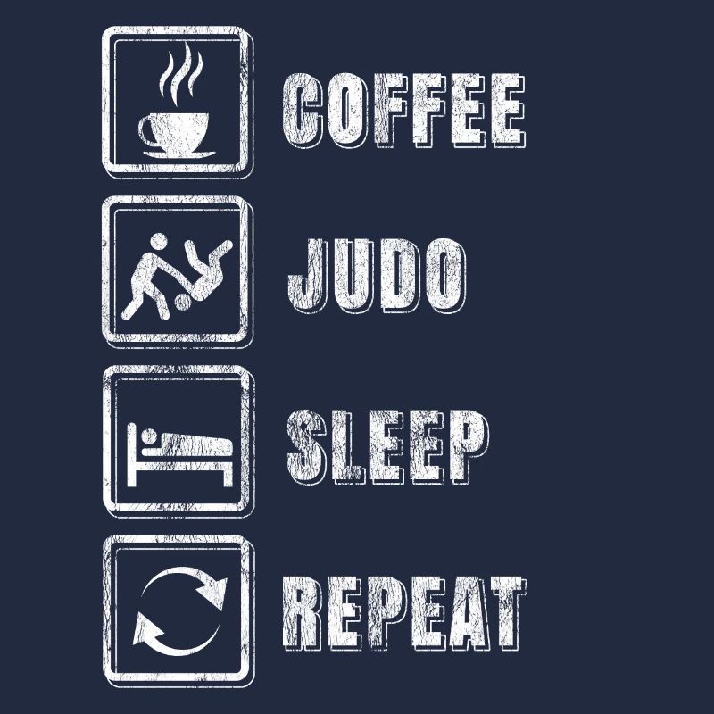 Judo-Kämpfer-Routine