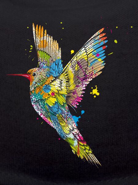 Hummingbird graffiti
